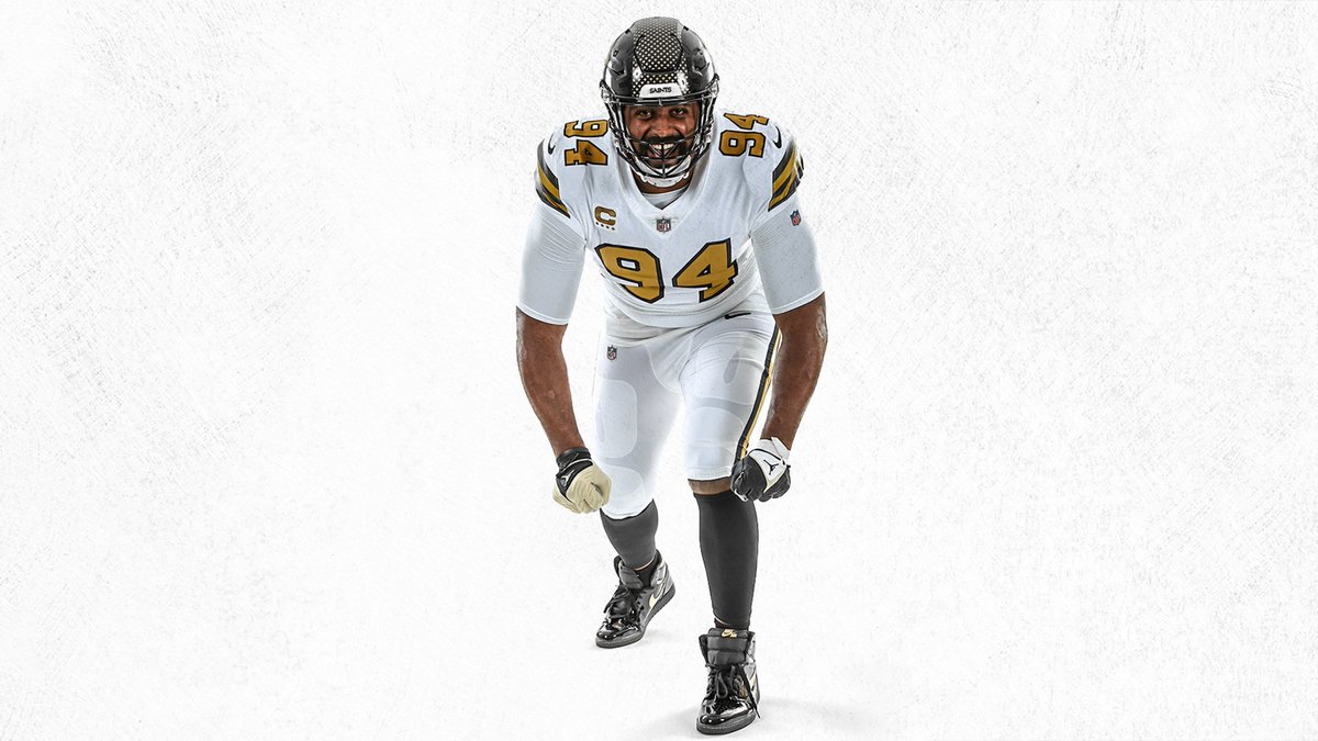Saints's tweet photo. CAMMMMMM 💪

@camjordan94 in our black helmet 🔥 https://t.co/a3jFI9vA6u