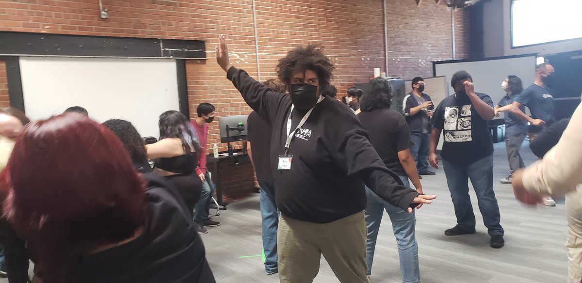 WeAreGameheads's tweet photo. Every year, we do an improv activity to help students decide which development team members to choose. The results are always hilarious! #newVibes https://t.co/jPJWwsETjs