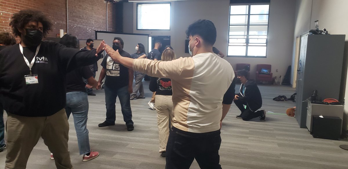 WeAreGameheads's tweet photo. Every year, we do an improv activity to help students decide which development team members to choose. The results are always hilarious! #newVibes https://t.co/jPJWwsETjs