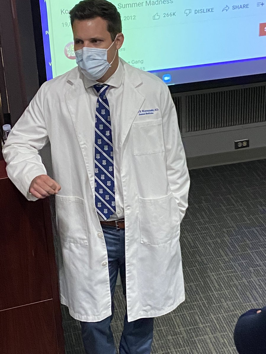 AimeeZaas's tweet photo. Dr Joe Wawrzynski getting ready to represent @IMResidencyDuke with his #SARtalk on IBD. 🔥🔥#dukefamily https://t.co/8UCS3uk1NT