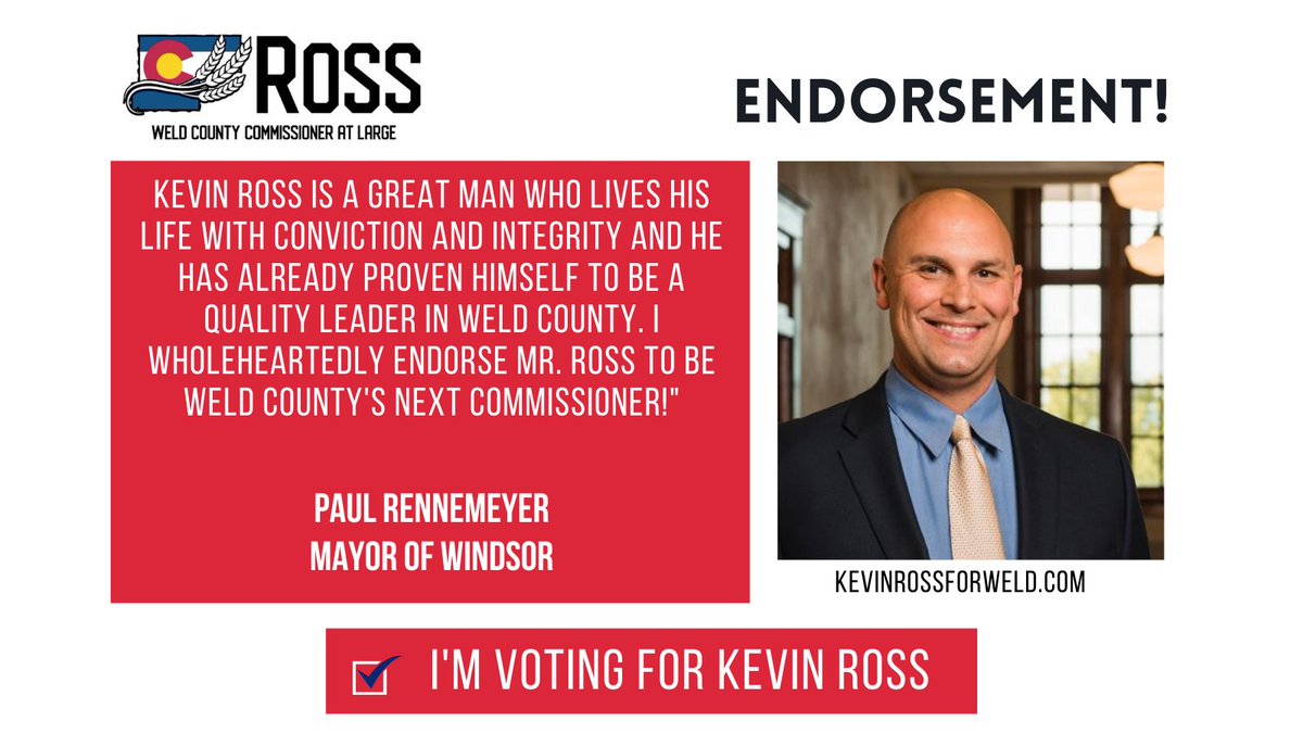 rossforweld's tweet photo. Windsor Mayor Paul Rennemeyer has endorsed my campaign. Thanks Paul! https://t.co/zVHg0ebept