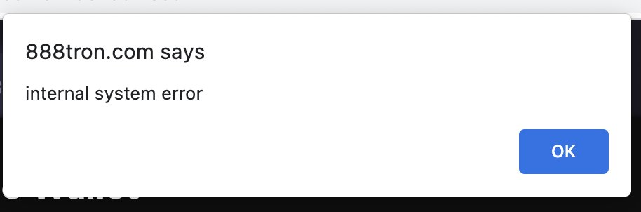 CryptoPro2017's tweet photo. @888Tron I have been unable to withdraw my dividend rewards for the past 4 days. I keep getting below error every time I try to withdraw.

I tried Tronlink on Chrome and the Klever app - both give the same error. 

FYI, there is sufficient energy and bandwidth on the account. https://t.co/p3HFMgLjj3