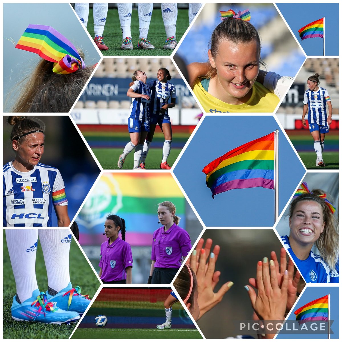 Jalkapallo kuuluu jokaiselle.

<a href="/HJKNaiset/">HJK Naiset</a>
<a href="/KansallinenL/">Briotech Kansallinen Liiga</a>
<a href="/ihmisoikeus/">Ihmisoikeusliitto</a> 
<a href="/Pride/">Pride</a> 
<a href="/helsinkipride/">Helsinki Pride -yhteisö</a> 
<a href="/SRtRC_Finland/">Punainen Kortti Rasismille</a>