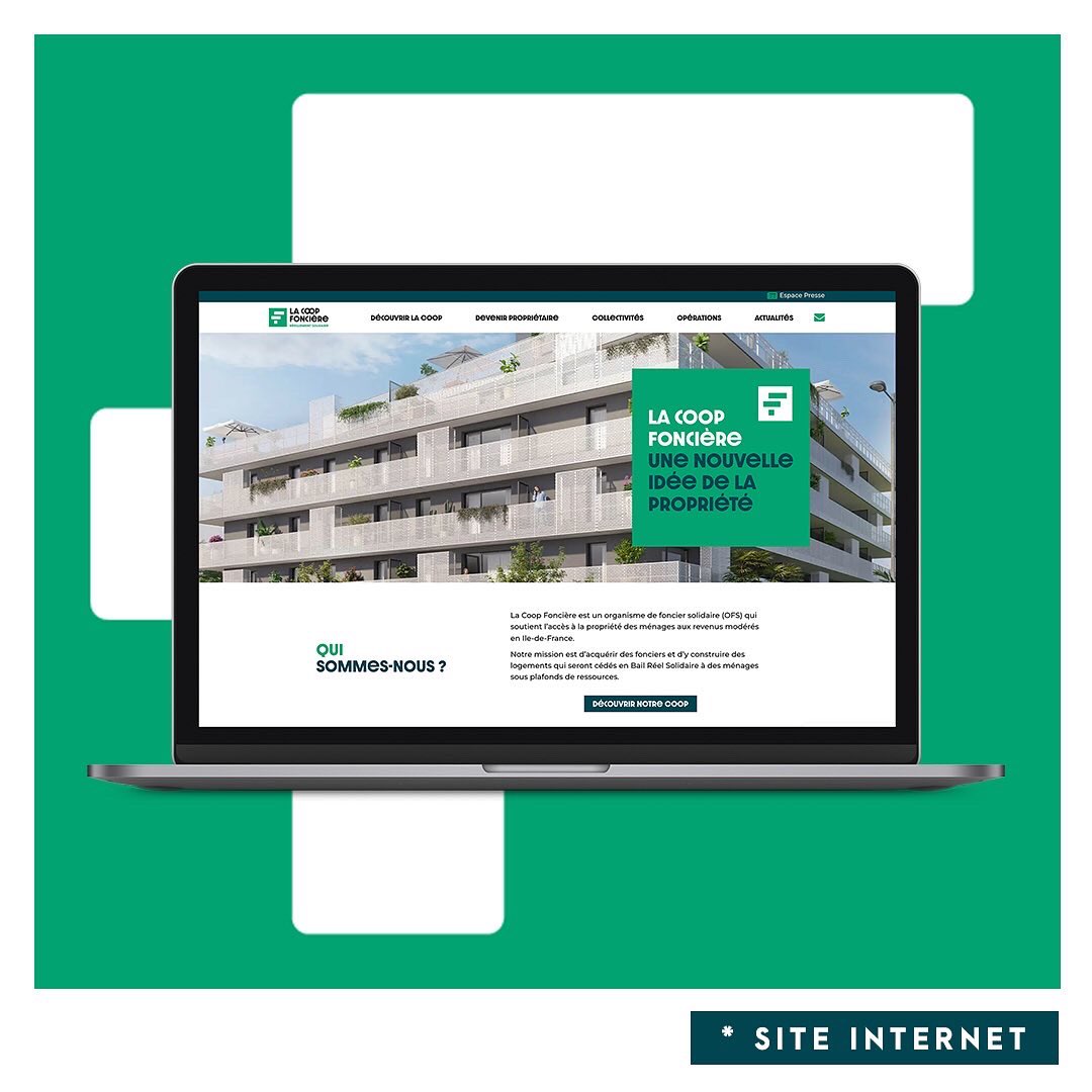 JLF_Agency's tweet photo. Nouvelle identité graphique et donc nouveau site internet pour notre client « la Coop Foncière » ! 🏡

Pour découvrir notre dernière réalisation, rdv sur 👉 https://t.co/C5Kgy8SENr
——
#webdesign #cooperative #immobilier #bailreelsolidaire #iledefrance #communication #ess #scop https://t.co/UNFlbzkFcK