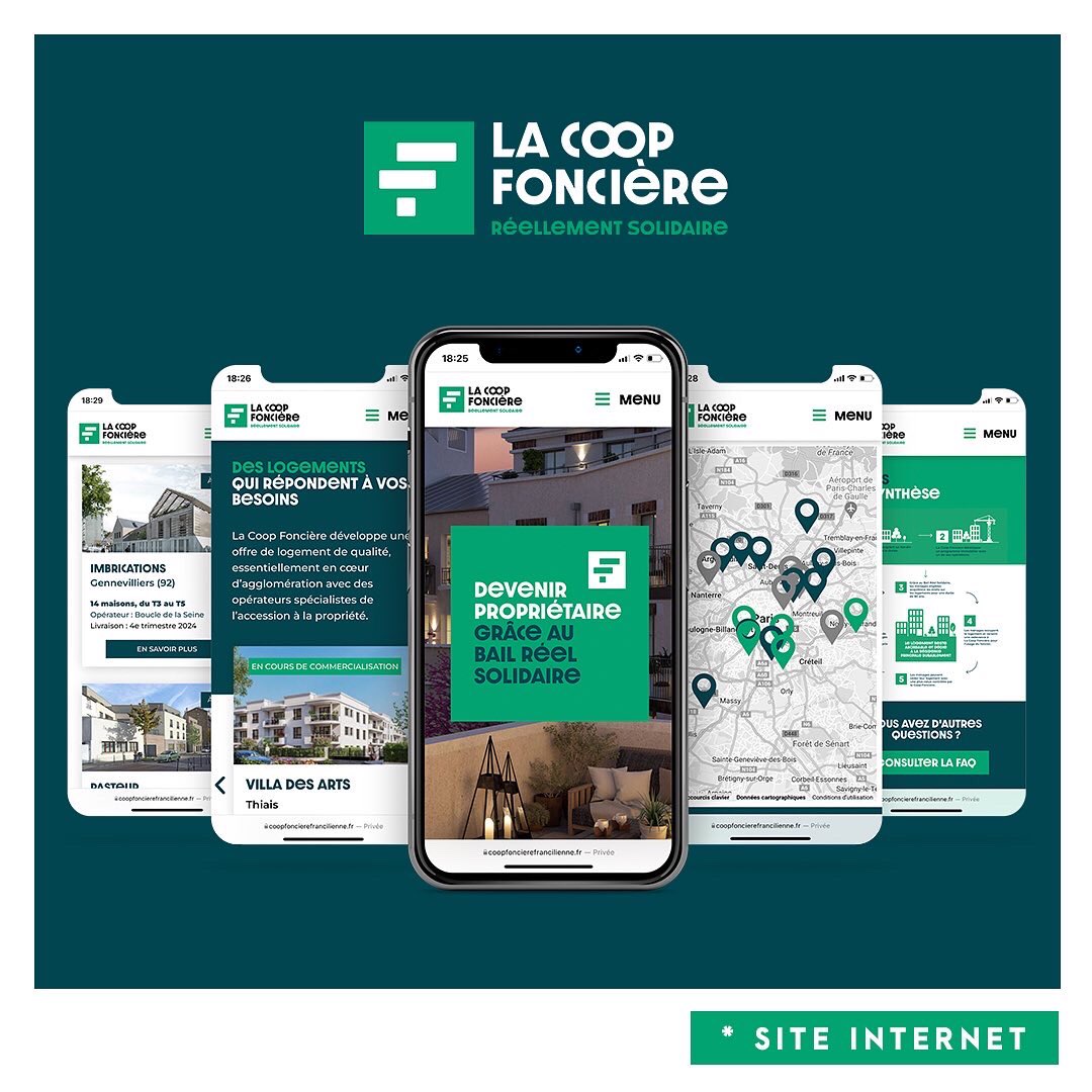 JLF_Agency's tweet photo. Nouvelle identité graphique et donc nouveau site internet pour notre client « la Coop Foncière » ! 🏡

Pour découvrir notre dernière réalisation, rdv sur 👉 https://t.co/C5Kgy8SENr
——
#webdesign #cooperative #immobilier #bailreelsolidaire #iledefrance #communication #ess #scop https://t.co/UNFlbzkFcK