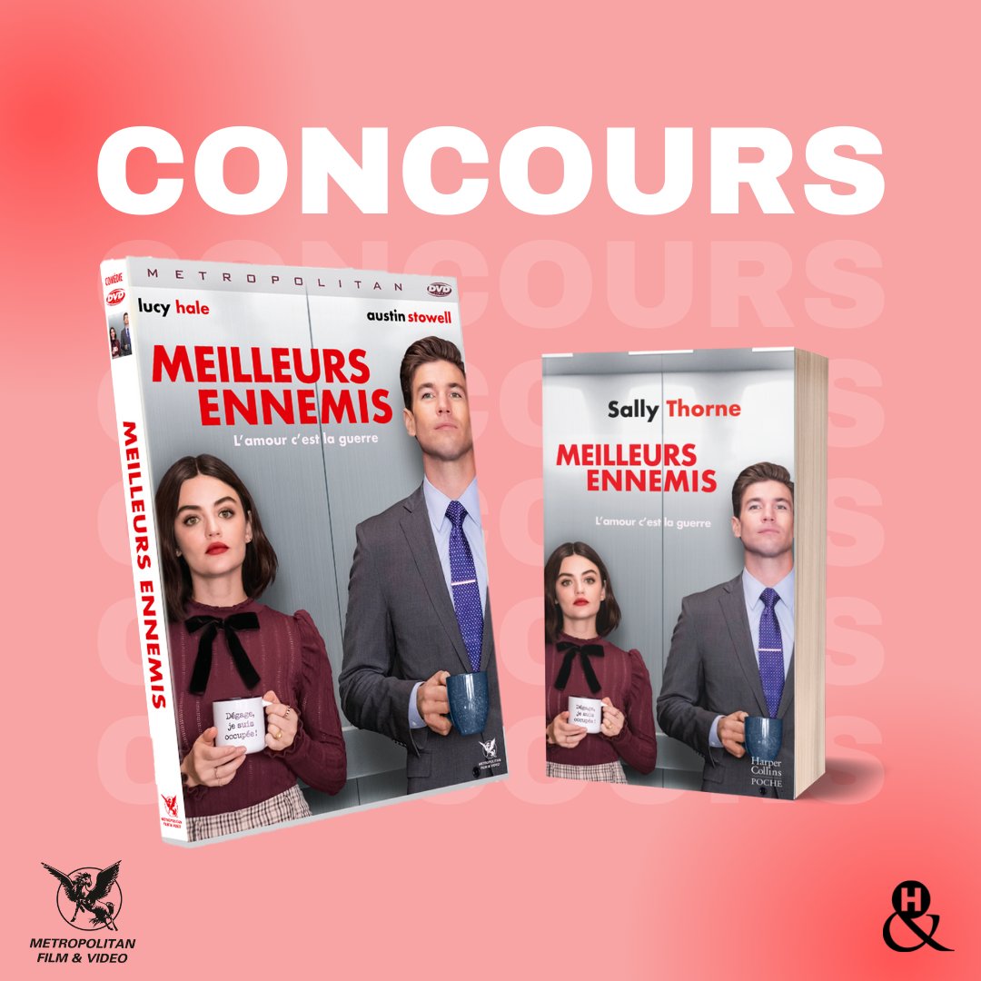 Pour célébrer la sortie de "Meilleurs ennemis", l'adaptation de la romance de <a href="/Sally__Thorne/">Sally Thorne</a>, nous sommes ravis de vous offrir un exemplaire du livre ainsi qu'un DVD exclusif du film 😍! Follow + RT pour participer !