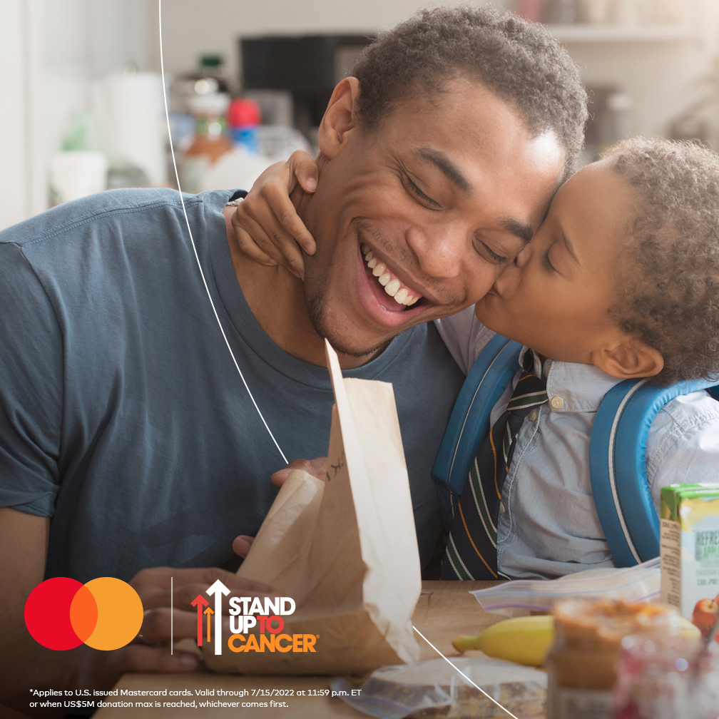 Through July 15, you can #StandUptoCancer every time you use your Vibrant Credit Mastercard® to make an online purchase or Tap to Pay at qualifying grocery stores &amp; restaurants. <a href="/Mastercard/">Mastercard</a> contributes one cent to cancer research*—up to $5 million. priceless.com/SU2C