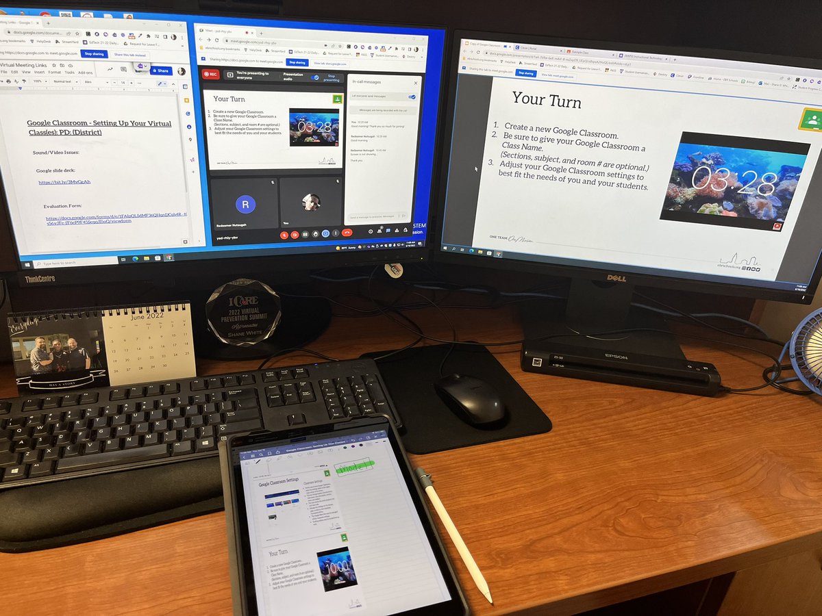 Back at it this morning! Coming at you with virtual PD on Google Classroom! <a href="/GoogleForEdu/">Google for Education</a> <a href="/Google/">Google</a> <a href="/EdtechEbr/">EBR Instructional Technology Team</a> <a href="/ebrpschools/">East Baton Rouge Parish School System</a>