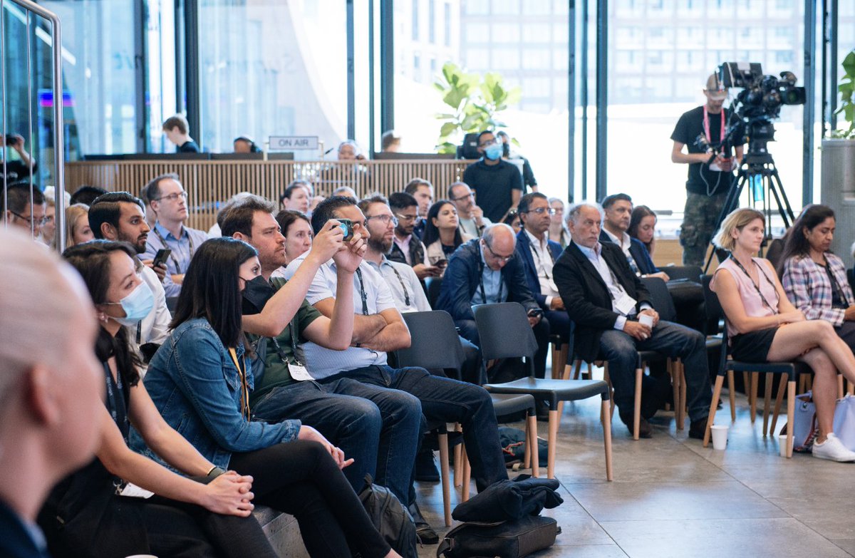 CogX_Festival's tweet photo. Thank you to everyone who attended CogX Festival 2022. We were honoured to have so many insightful speakers on our 4 stages, and have so many of you join us over the 3 days, back in person at Kingโs Cross Knowledge Quarter. https://t.co/FTRop4aTgT