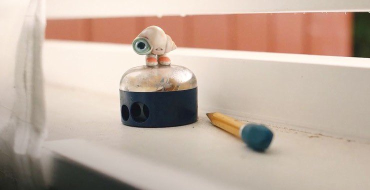 ey2studios's tweet photo. MARCEL THE SHELL WITH SHOES ON is delightful. Creative, smart, and sensitive, I expected to like it, but not this much. An unexpected tear-jerker. 
Don’t miss #MarcelTheShell in theaters June 24. https://t.co/5SZ5yrH0eV