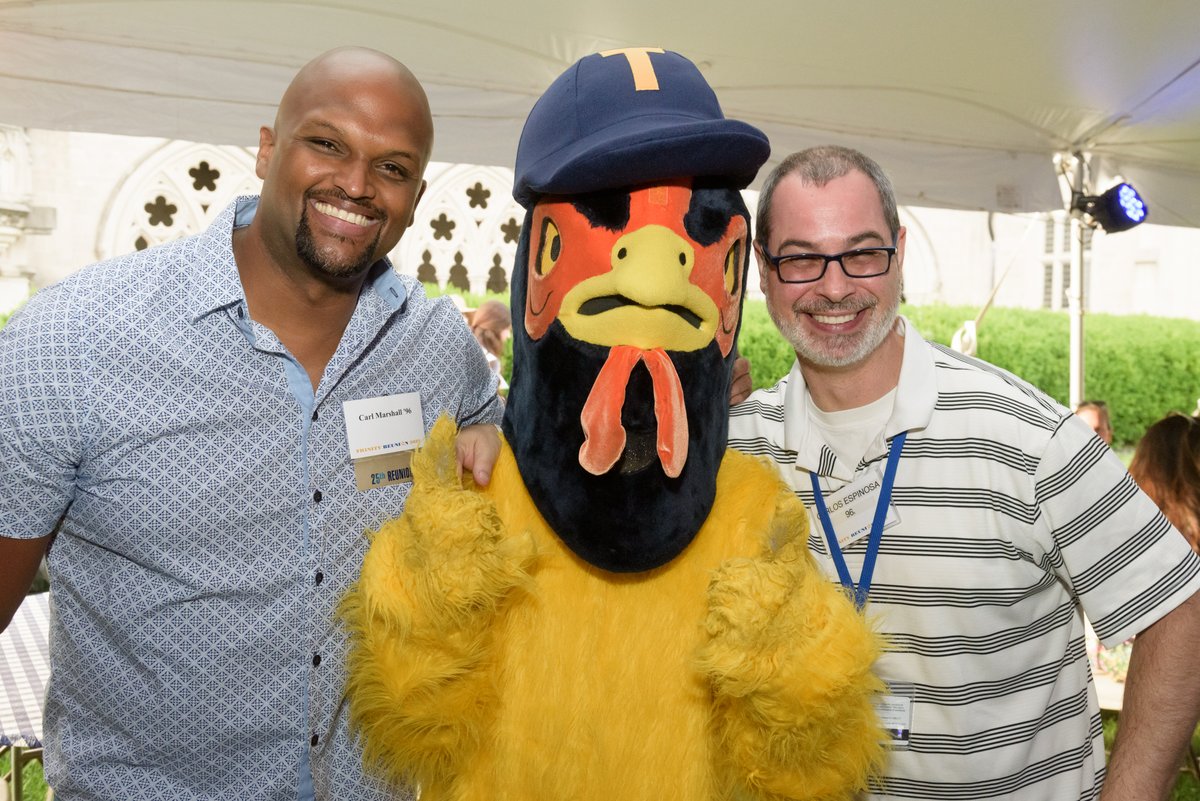 TrinityCollege's tweet photo. Last weekend was one for the books!
🥰🐔💙💛
#TrinReunion was full of milestones, including #TrinColl2020's in-person #TrinGrad ceremony. And thanks to returning #TrinAlum, we surpassed the halfway mark of a $500M fundraising campaign goal!
Check it out: https://t.co/YZW8kMWYvG https://t.co/89kyfHQ73I