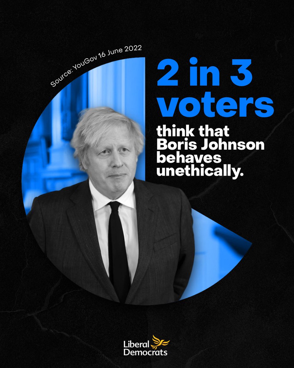 LibDems's tweet photo. This Prime Minister has constantly lied and broken the laws he wrote. It's clear as day that he has broken the Ministerial Code too.
 
For the good of Britain, the next resignation we should be hearing about is that of Boris Johnson. https://t.co/Ay6Pxi4o0e