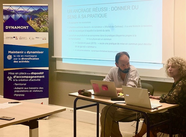 Ça continue pour le projet INTERREG Franco-Suisse DYNAMONT ! Aujourd'hui, test de la formation à l'accompagnement à la création d'activités en territoire de montagne montée en collaboration avec l'équipe de l'Institut universitaire de formation professionnelle de l'<a href="/Univ_Savoie/">UnivSavoieMontBlanc</a>.
