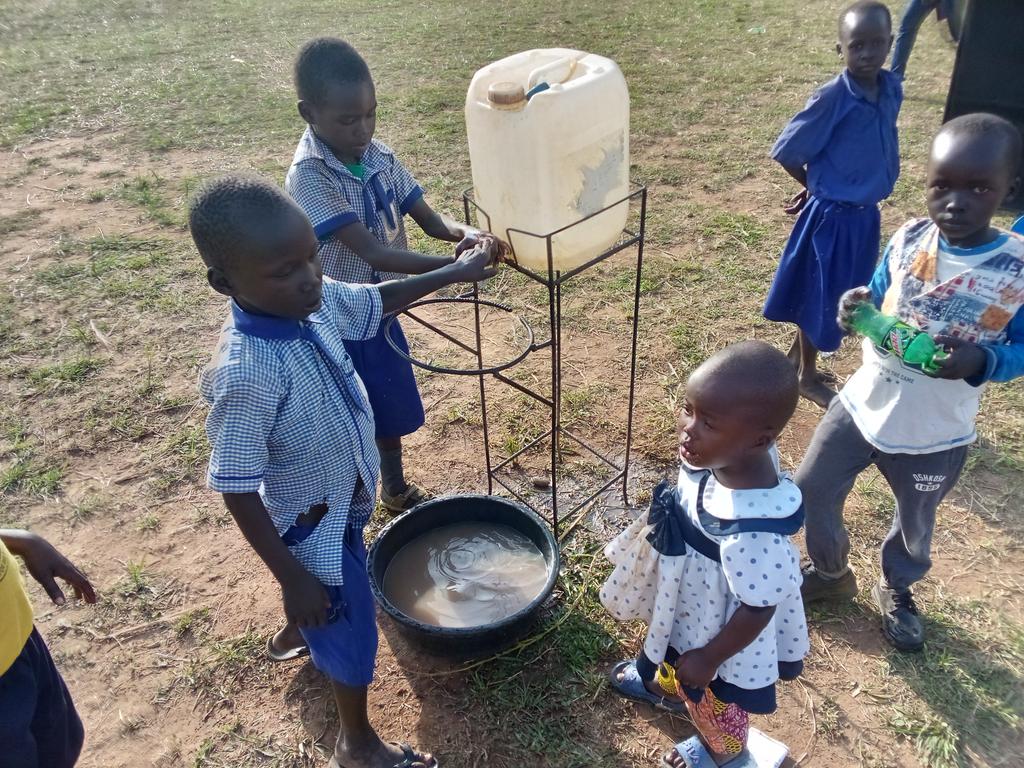 Kids train themselves to proper hand was,this was during celebration of day of  African child  in kitgum district <a href="/UNICEF/">UNICEF</a> <a href="/EdjamNetwork/">Education, Justice and Memory Network (EDJAM)</a>  <a href="/MinofHealthUG/">Ministry of Health- Uganda</a> <a href="/deozkom/">Okot Komakech Deo</a> <a href="/odokonyero_joel/">Odokonyero Joel</a>