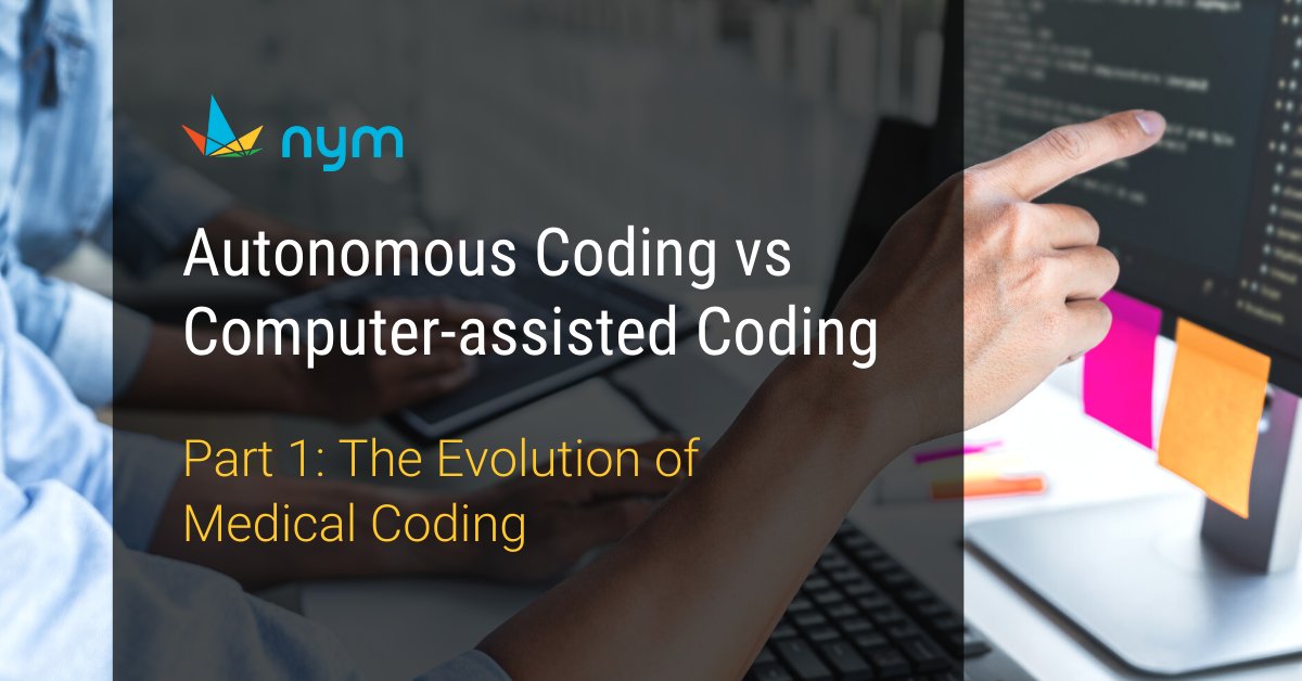 Computer-assisted coding promised to address the challenges associated with traditional manual coding, but in reality, it fell short of expectations. Now, a new approach is changing the paradigm.

Read Part 1 of our two-part series now.
blog.nym.health/autonomous-cod…

#CAC #RCM