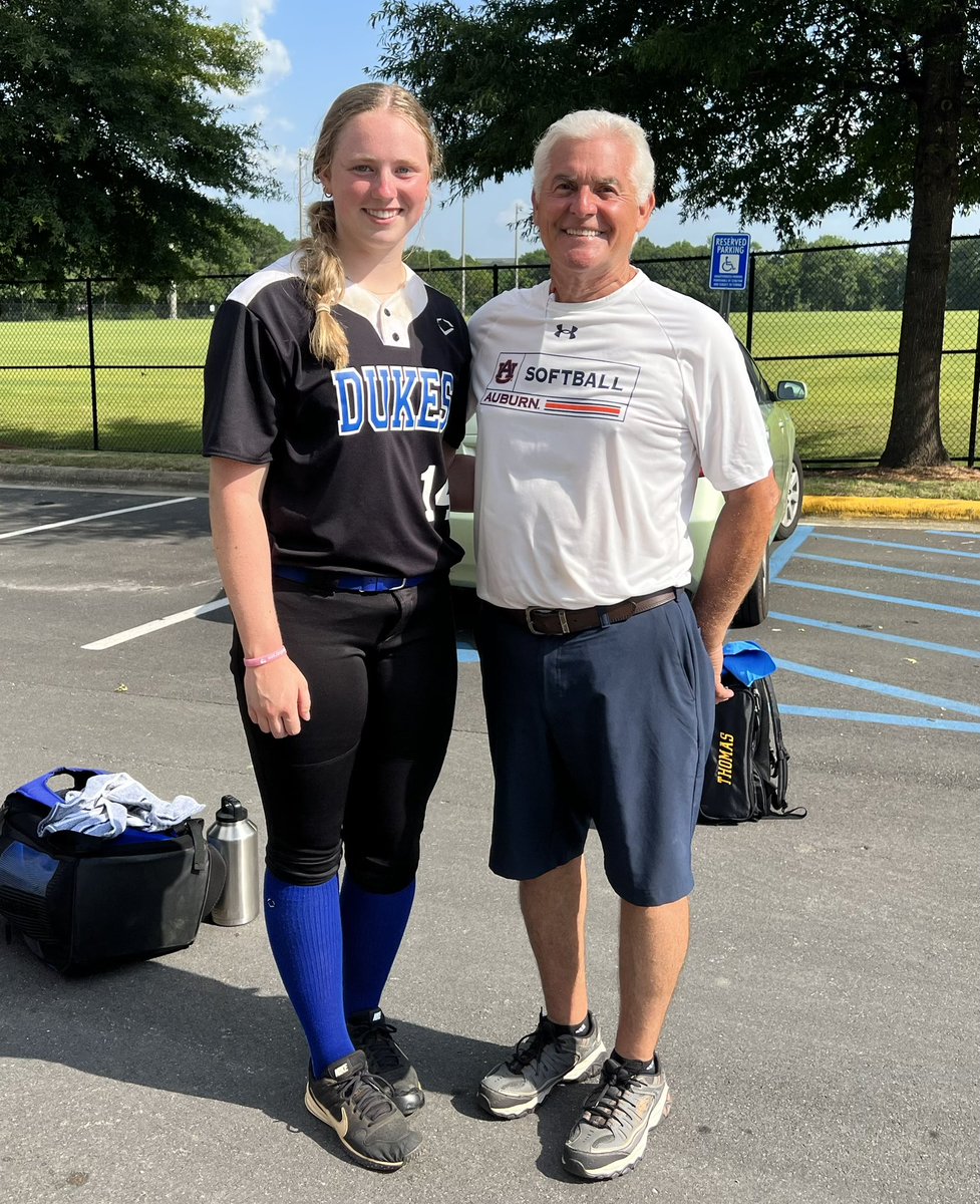 Ally Fleck, 2024 LHP/1B
Thanks to Mickey Dean and the Auburn Coaches and players for hosting a great camp this week!!  Great seeing our very own Ally Fleck stand out in the circle!  Proud of you! <a href="/allyfleck2/">ally fleck</a> <a href="/AuburnSoftball/">Auburn Softball</a> @LadyDukesSBorg
