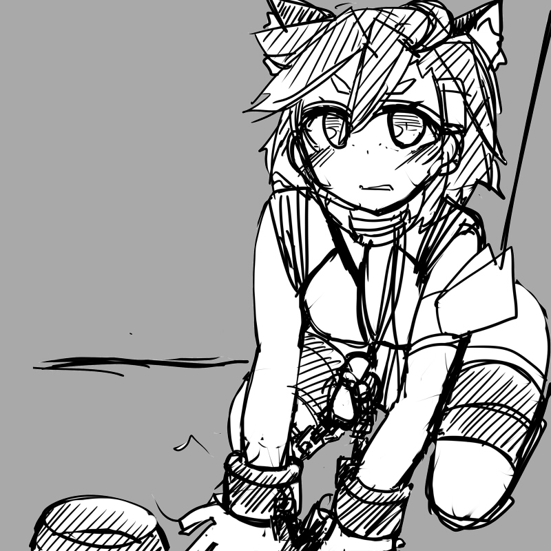 今日は10-8でいまいちだったし、絵もいまいちだったので、過去ラフ
無二101.jpgと無二103.jpg 
