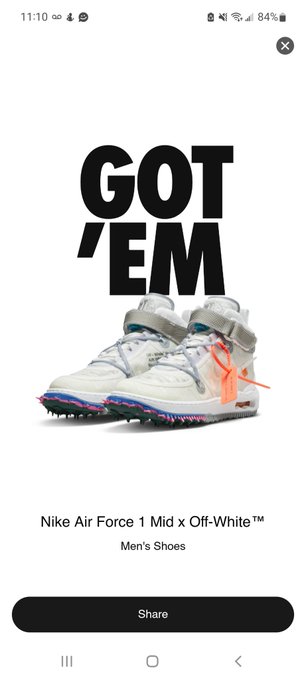 I can't complain that I don't get EA or hit on SNKRS for a while now 🤷 https://t.co/LGsUQ9Fkg5<a href="/tag/kickingthroughmentalhealth"class="tags"><span>#kickingthroughmentalhealth</span></a>