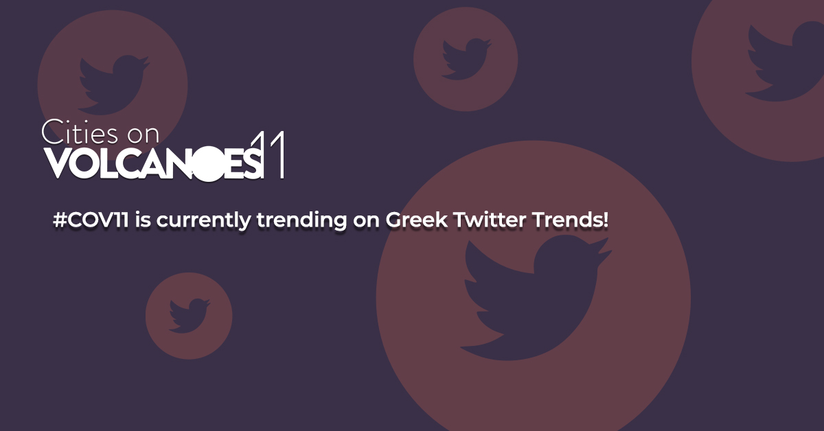 🌋 #cov11 is currently trending on the Greek @Twitter  Trends! We would like to thank every single one of you who used the hashtag to share moments, thoughts and opinion about #citiesonvolcanoes11

<a href="/IAVCEI_official/">IAVCEI</a> <a href="/IAVCEIsubmarine/">IAVCEI Submarine Volcanism</a> <a href="/IAVCEI_INVOLC/">INVOLC</a> <a href="/IAVCEI_COT/">IAVCEI Commission on Tephrochronology</a> <a href="/IAVCEI_ECRNet/">IAVCEI ECR-Net</a>