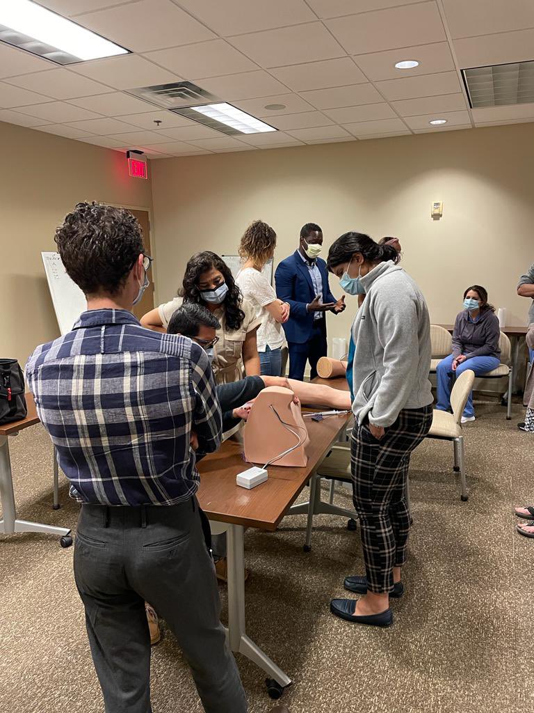 It was delightful spending time with Emory Family Medicine Residents today going over shoulder/knee blind and ultrasound guided injections. I look forward to spending more time with the residents. #EmoryStrong #Ultrasound