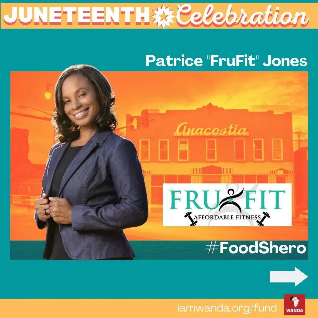 IamWANDAorg's tweet photo. Congratulations 🎉 to Patrice Jones of @FruFit as a 2022 Food Shero Honoree! Thank you for growing food to heal our communities. Celebrate her at the #SisterhoodSupper: #Juneteenth Celebration and sign up at https://t.co/EAXYRcLANy #foodshero https://t.co/9iPJdBXD0K