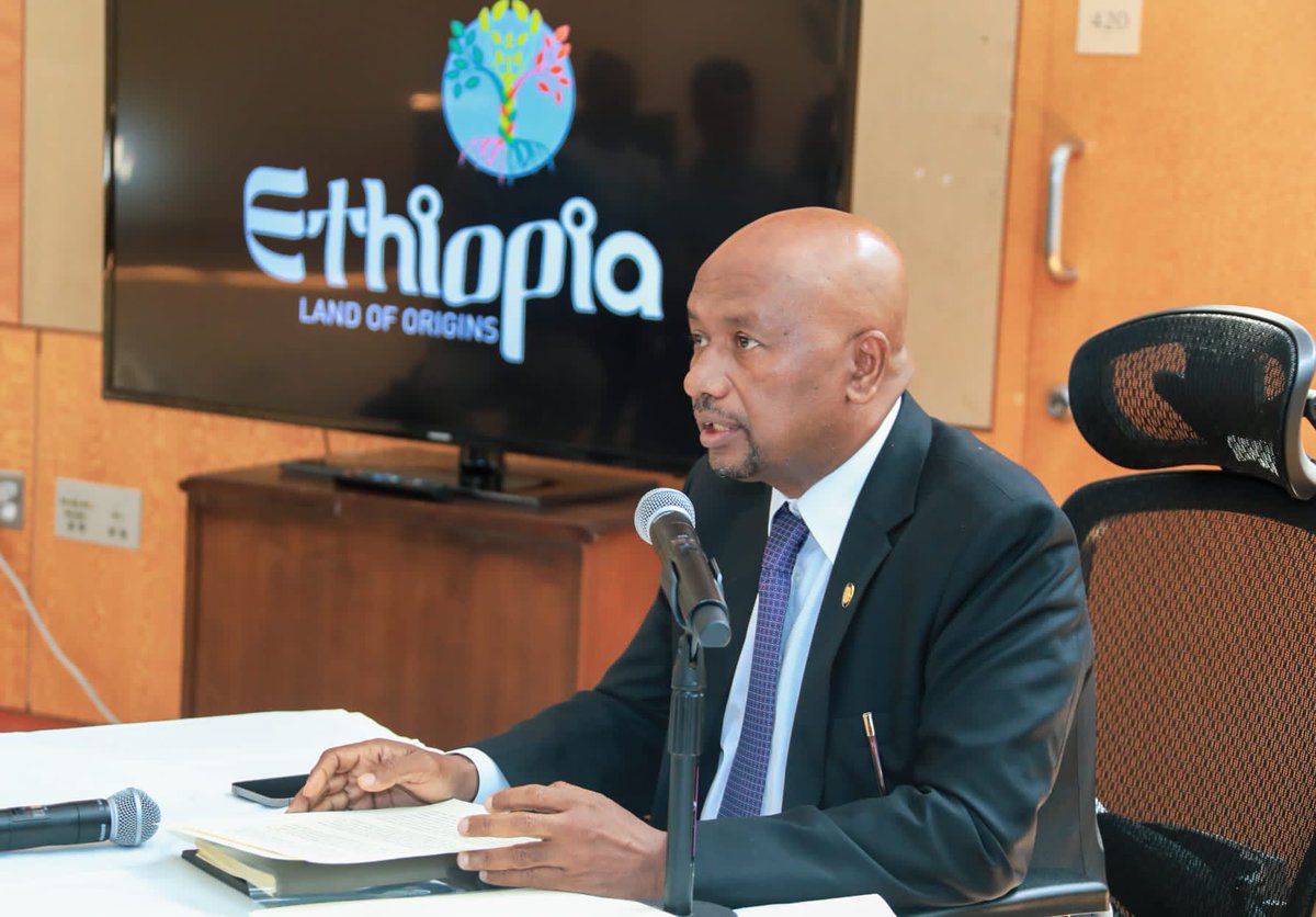 seleshi_b_a's tweet photo. @mfaethiopia @TiborPNagyJr I am glad to meet Amb @TiborPNagay and his elite honor students of international relation to share with them about #Ethiopia on economy, culture, tourism, society, #GERD, environment &amp; climate change issues. Questions of interest raised on conflict, green legacy, TB waters. https://t.co/RvIuYyY8Dg