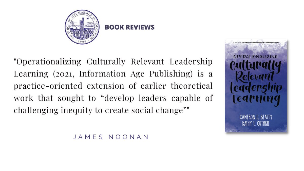TC Record (@tcrecord) on Twitter photo "Leadership faculty and student affairs professionals would benefit from the framework, tools, and testimony compiled in this book" by Dr. @CameronCarl and Dr. <a href="/kathylguthrie/">Kathy Guthrie</a>. Read the review by Dr. <a href="/_jmnoonan/">James Noonan @jmnoonan@bsky.social</a> here: ow.ly/VsGk50JxqX7 <a href="/InfoAgePub/">IAP</a> "Leadership faculty and student affairs professionals would benefit from the framework, tools, and testimony compiled in this book" by Dr. @CameronCarl and Dr. <a href="/kathylguthrie/">Kathy Guthrie</a>. Read the review by Dr. <a href="/_jmnoonan/">James Noonan @jmnoonan@bsky.social</a> here: ow.ly/VsGk50JxqX7 <a href="/InfoAgePub/">IAP</a>
