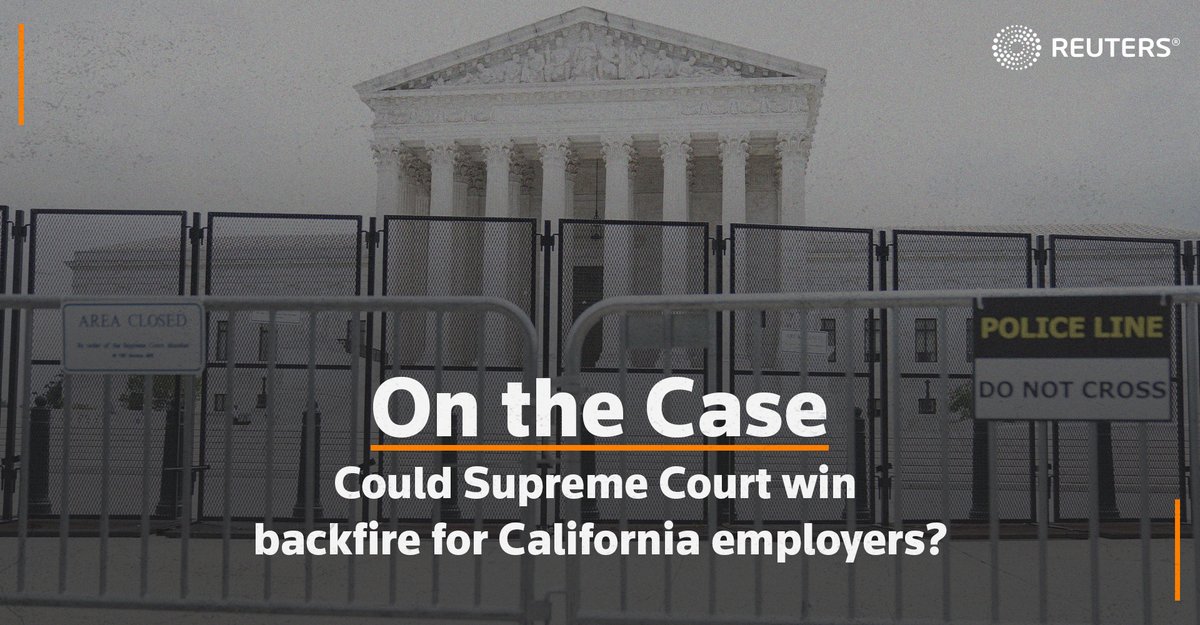 ReutersLegal's tweet image. Reuters columnist @AlisonFrankel writes that a SCOTUS ruling on a California law that allows workers to assert an array of claims on behalf of the state may be a short-lived win for employers
reut.rs/3zEA6u3