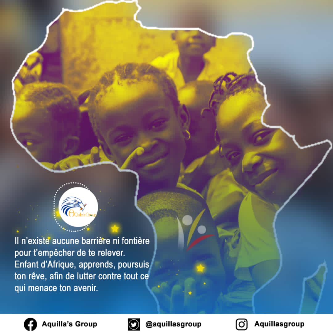Aquillasgroup's tweet photo. Dans un monde où règne l’insécurité, il est plus prudent de protéger l’enfant d’aujourd’hui en participant à l'élimination des pratiques néfastes affectant cet enfants.
#16juin
#JourneeEnfantAfricain 
@Aquillasgroup  @Mervaquilla https://t.co/wzQZdAAy26