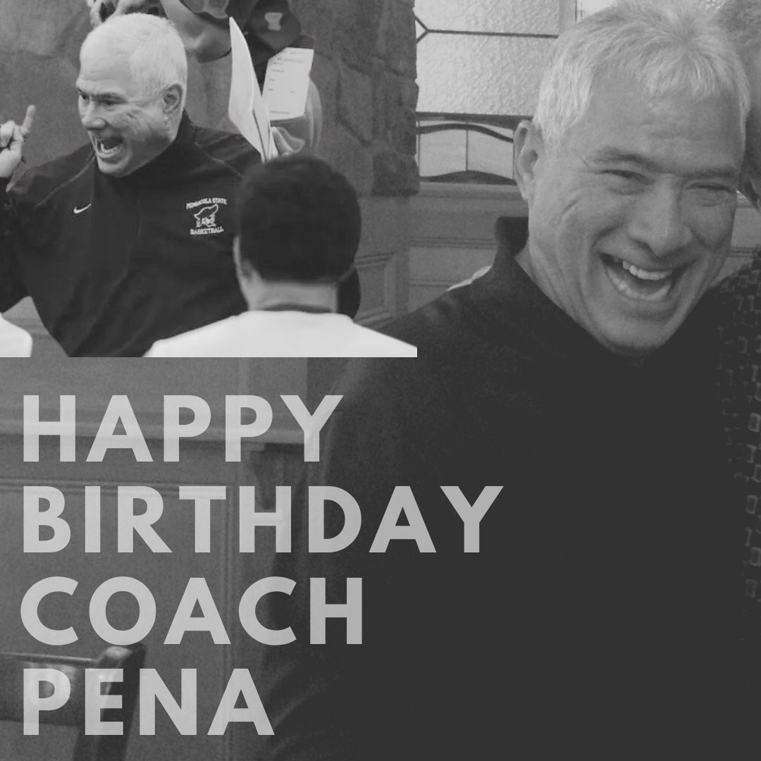 PSCSoftball's tweet photo. 🏴‍☠️ HAPPY BIRTHDAY 🏴‍☠️

To the man. The myth. The ℒℯℊℯ𝓃𝒹 @PscPiratesHoops head man Coach Pete Pena 

Thank you for all you do for everyone around you~and for making Pensacola State what it is.. 𝒶 ℱ𝒶𝓂𝒾𝓁𝓎 💚💙

🏴‍☠️We love ya Coach 🏴‍☠️ https://t.co/wn40errcQS