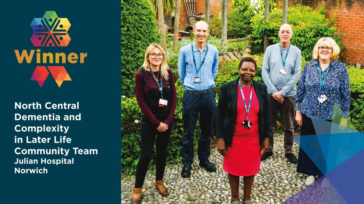 NSFTtweets's tweet photo. The winner of the Staff Excellence Award for Research and Evidence Impact is...

The North Central Dementia and Complexity in Later Life Community Team and Memory Assessment Team

Congratulations!

#NSFTStaffAwards https://t.co/TOLhI8fUQQ