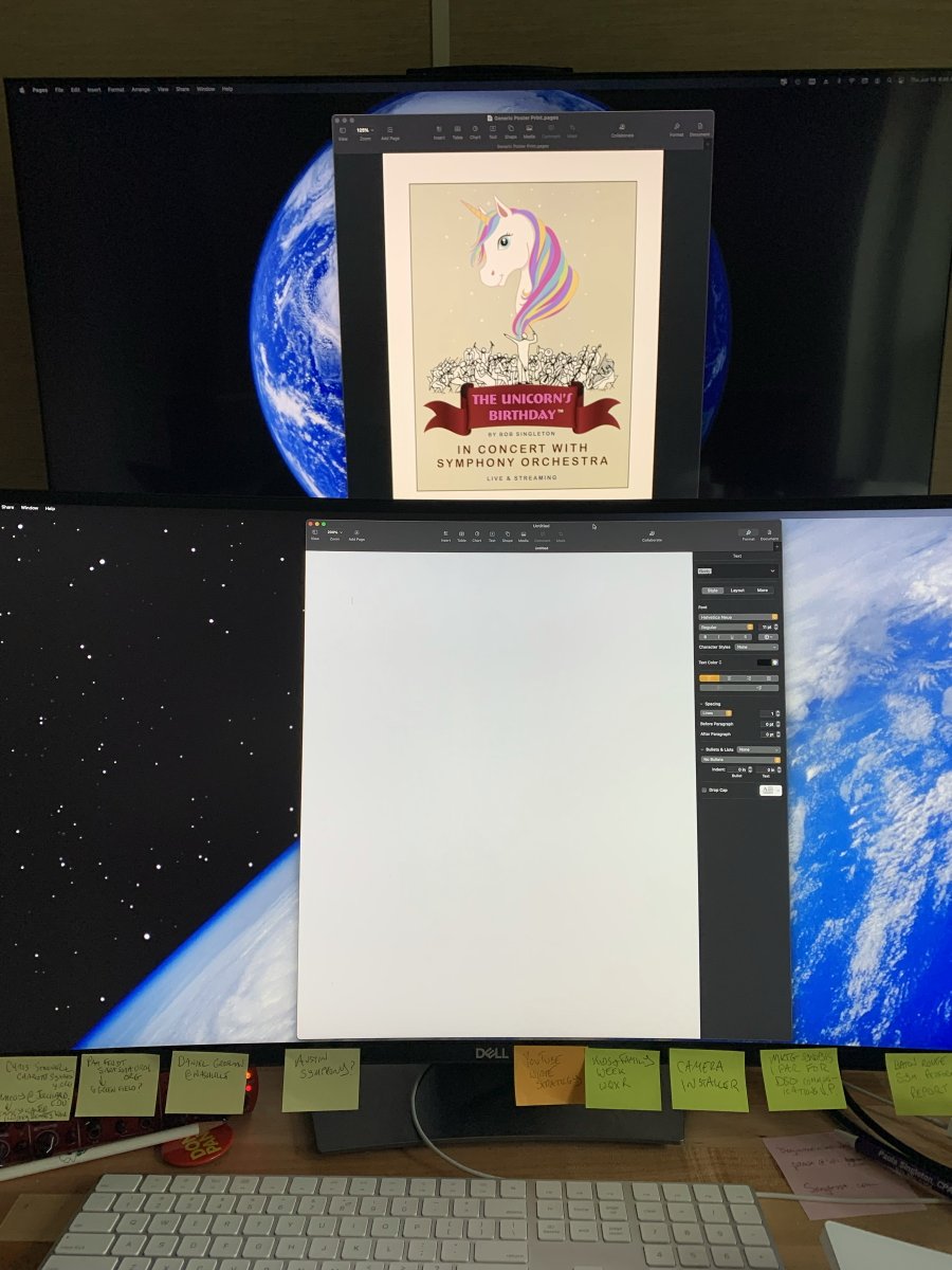 BSingletonMusic's tweet image. The empty page stares at me. Commissioned to write a new symphony concert by a major orchestra, and I also help write the big announcement because I'm the one that knows what the concert is going to be. Not something they taught in university Music School.