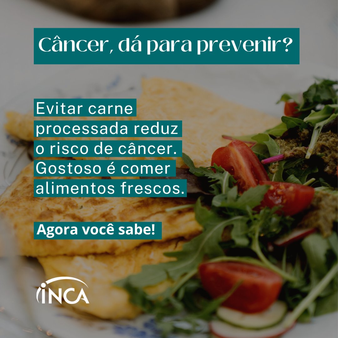 actbr's tweet photo. Uma nova campanha do INCA destaca que pelo menos 12 tipos de câncer estão associados ao consumo de álcool, excesso de peso, consumo de carnes processadas e inatividade física. https://t.co/qmk0j78qss
