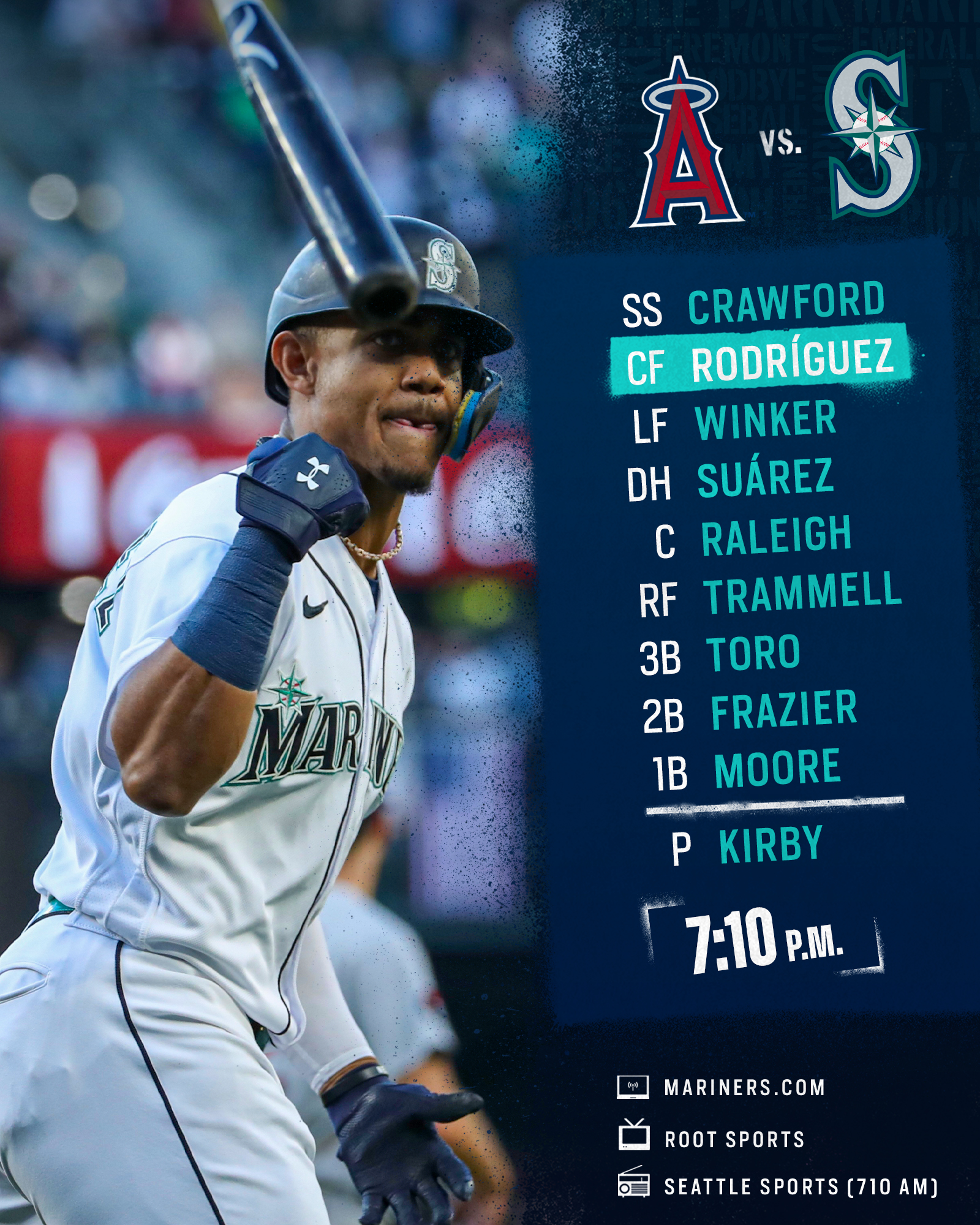 Seattle Mariners on X: First of five against the Angels. https