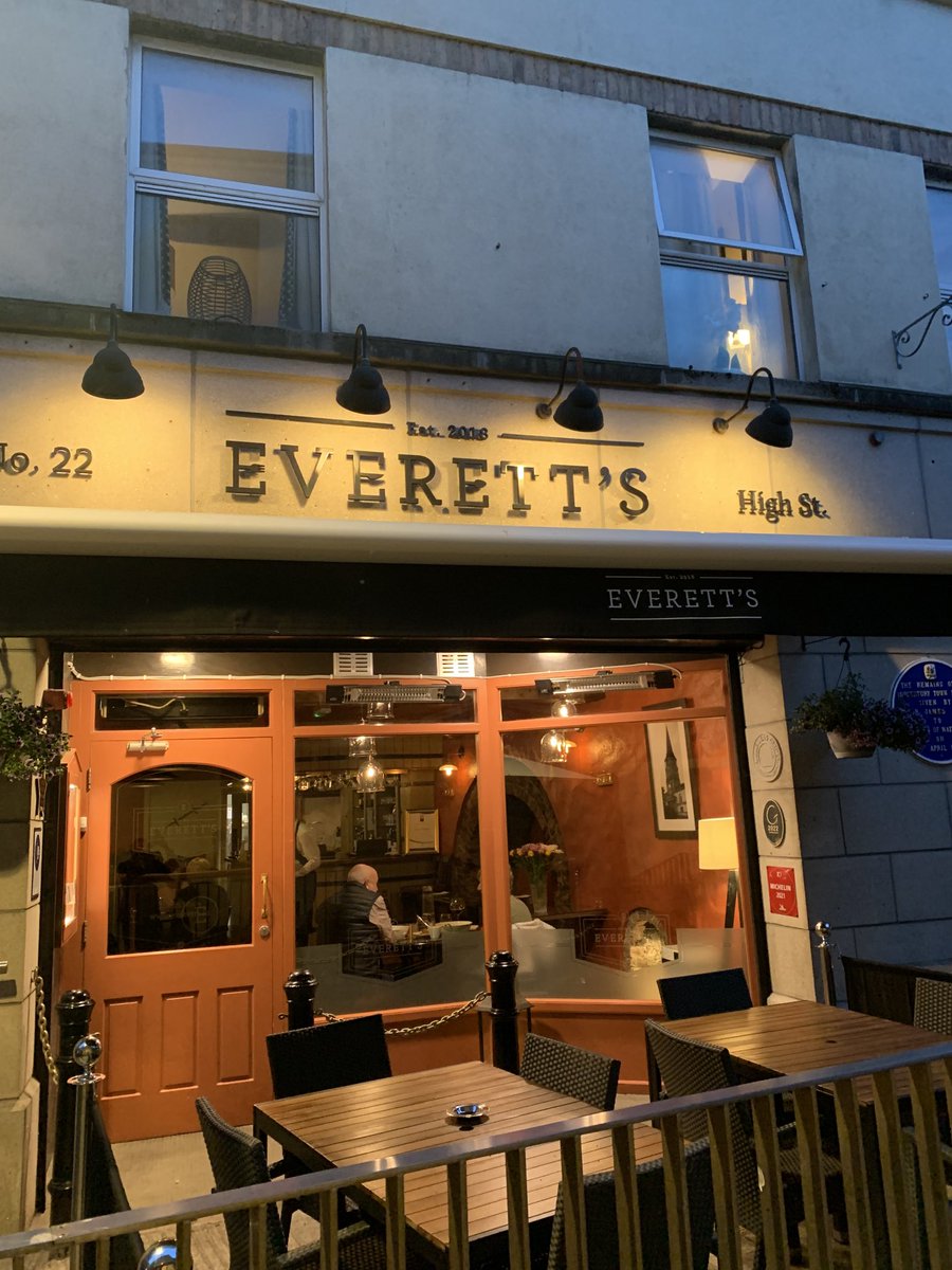 Cracking dinner, brilliant service. Thanks ⁦<a href="/everettsrest/">Everett's Restaurant</a>⁩ #waterford