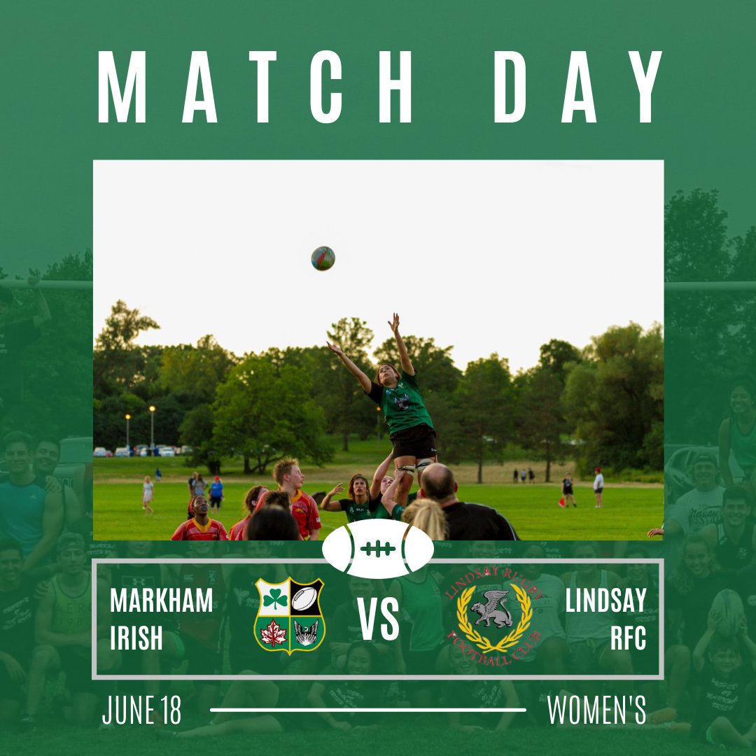 MarkhamIrishRC's tweet photo. 📣IMPORTANT ANNOUNCEMENT!

Senior Mens Saturday's June 18th 1st team game v Toronto Scottish is switched to *TONIGHT* Thursday June 16th at 7pm.

LOCATION: Sunnybrook Park Sports Fields: 1132 Leslie St, Toronto

☘LET'S GO IRISH!!☘

#MICRC #MarkhamIrishRugby https://t.co/TUJ06Pu8Y2