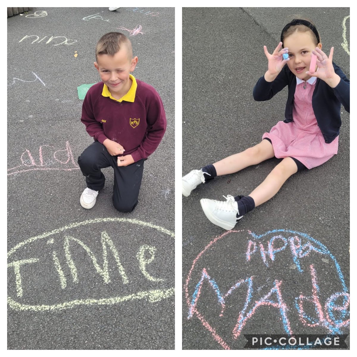 keltyps's tweet photo. Taking phonics outside in P2/3.
#CreativeApproaches
#SuccessInAction https://t.co/EVSRMDAWMn