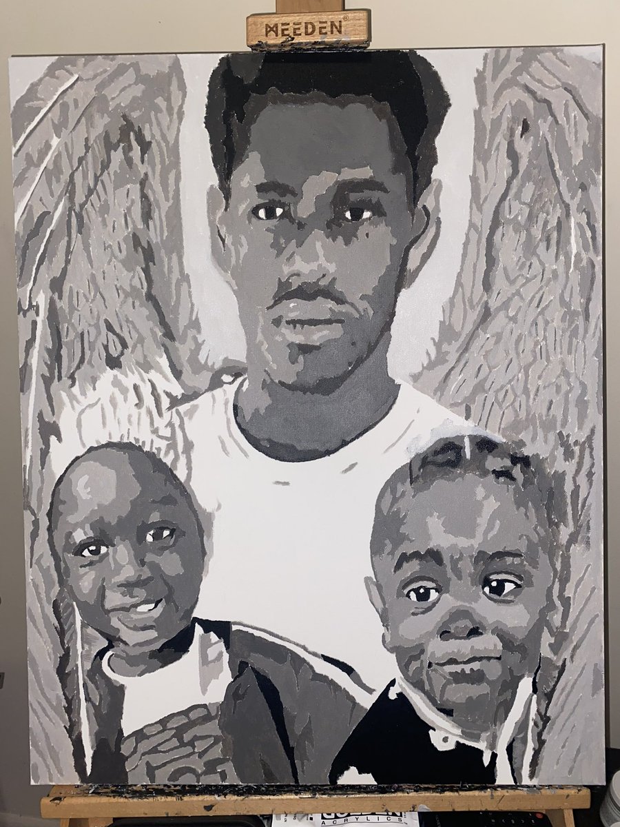 thatssoebony_'s tweet photo. My man little brother passed away last year, so I gifted him with a portrait with his little brother & his kids. Forever their guardian angel๐โค๏ธ heaven couldnโt wait for you Malik. #longliveLeek
Yโall go support a black business @dreboneofficial on IG. Tell him I sent you! https://t.co/k3L06lC9aC