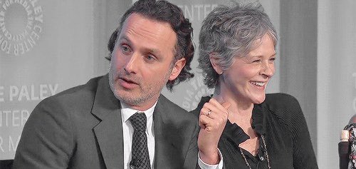 Andrew Lincoln knows how much Melissa McBride is Emmy worthy. He knew it from day one. She doesn’t even have to speak. #TWD @mcbridemelissa @TheEmmys