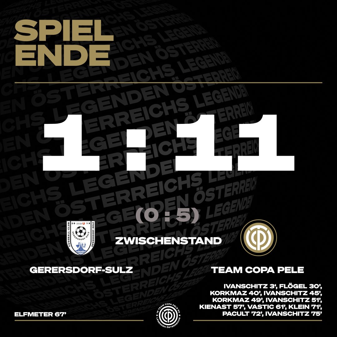 TeamCopaPele's tweet photo. 🔥 Auswärtssieg 🔥

Unsere Legenden gewinnen zweistellig und starten standesgemäß in die neue Saison. @andivan mit vier Treffern erfolgreichster Torschütze. Auch Debütant Ümit Kormaz trägt sich zweifach in die Torschützenliste ein.

#TeamCopaPele #EinfachLegendär https://t.co/nYnslZmWXL