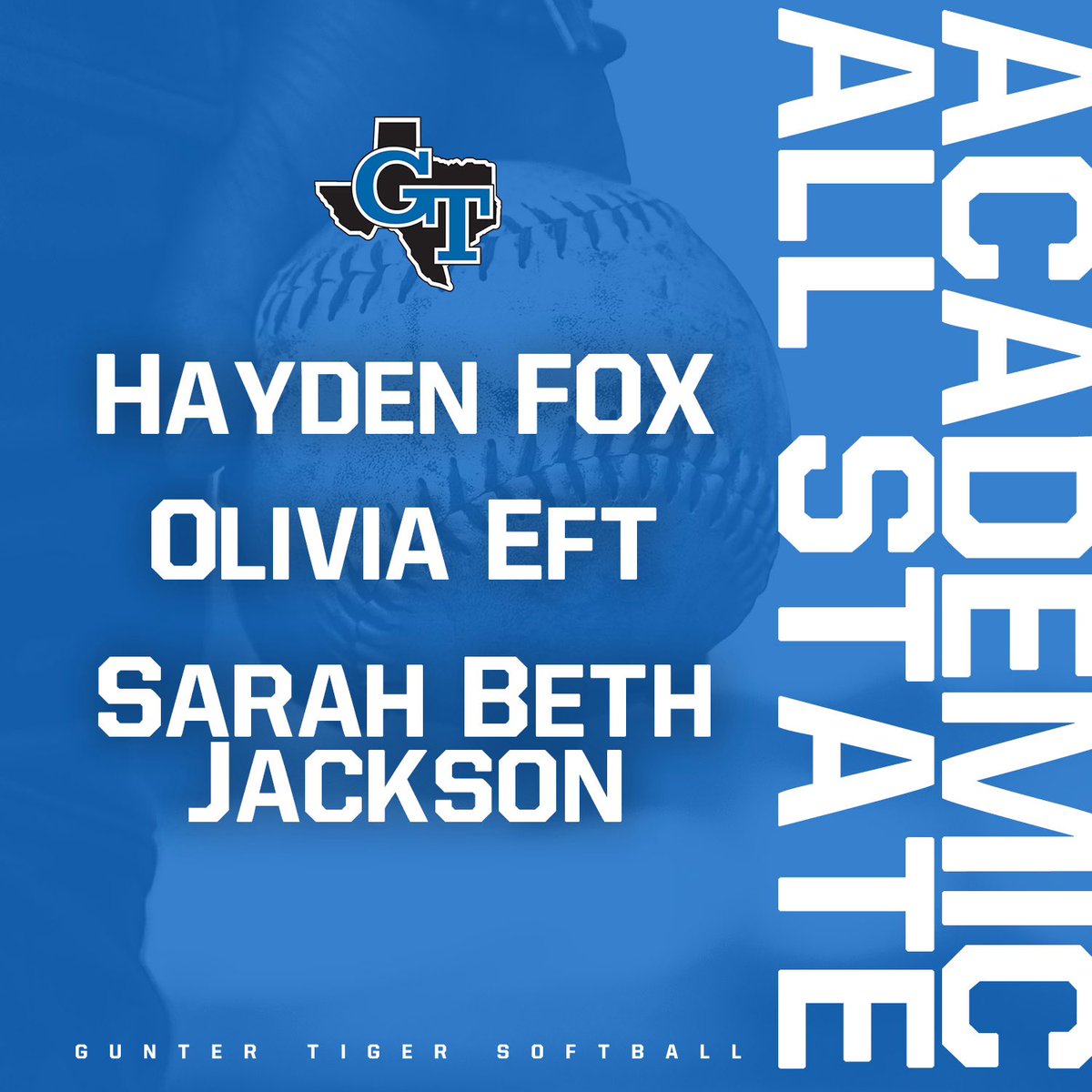 Gunter Softball tweet media