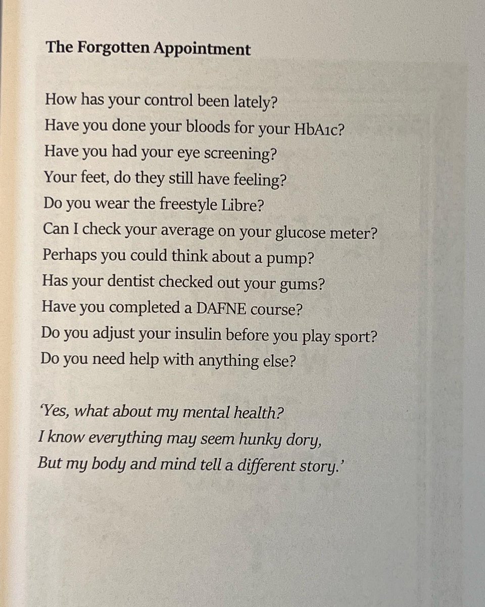 DukeAlDurham's tweet photo. Day 4 of #diabetesweek The Forgotten Appointment 🔈
Yesterday I gave a speech and read my poem Burnt Out at the @diabetesuk and @diabetesukcymru event with a call for more psychological support for people living with type 1 diabetes 💙
This poem asks the question!
#poet #poem https://t.co/CRw48YXW1n