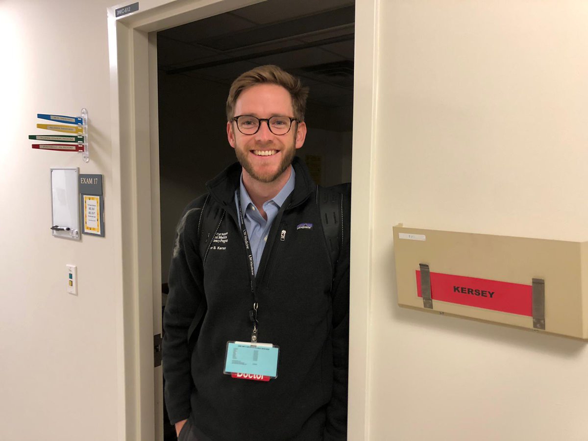 Fitting that my last day of residency at @uw_chiefs was at AMC. The first time I stepped foot in the AMC provider room was on my interview tour and the positive energy was palpable. Grateful to have been surrounded by the AMC ethos as I learned how to doctor. #characterswelcome