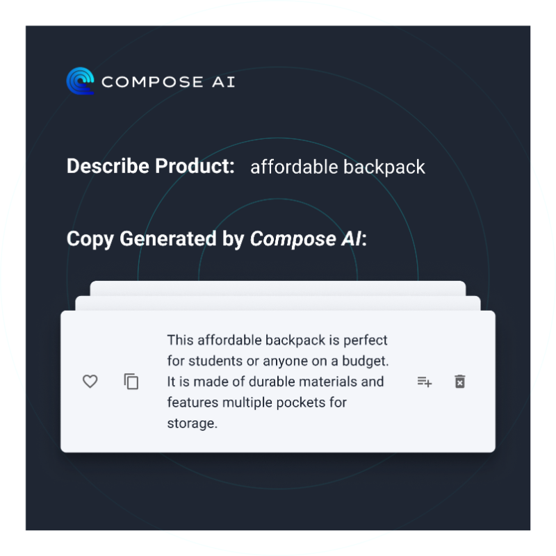 c_omposeai's tweet photo. Finally, a revolutionary AI tool that creates copy for you!
Describe a few words and let it generate blog posts, emails, digital ads, sales copy, and more.
Try now for free 👉 https://t.co/jBehKFMcSl