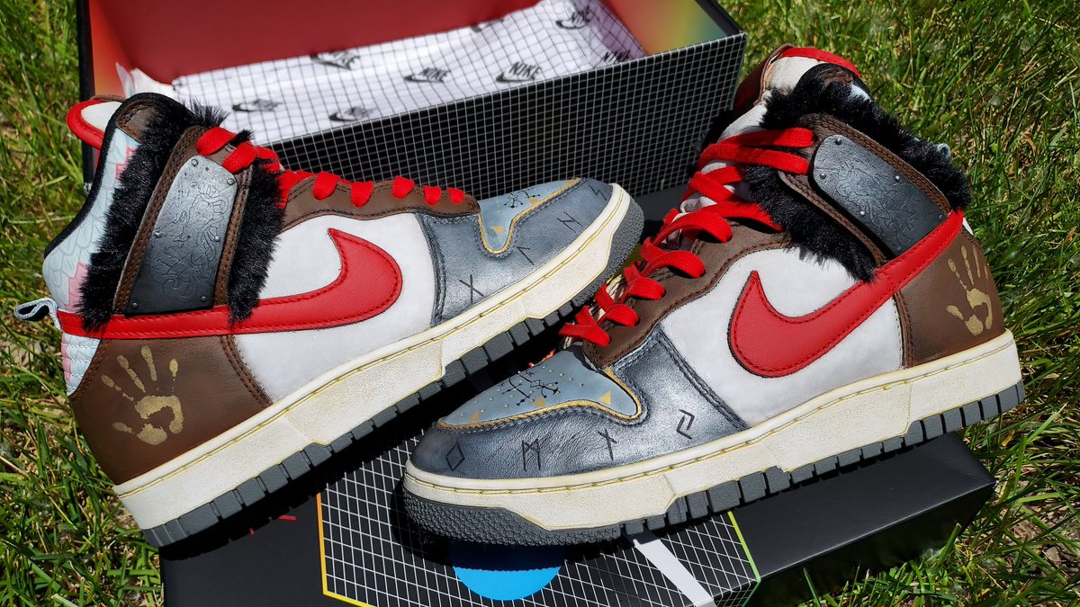 Matthew Drum Addict Hertlein (@peaceofmind313) on Twitter photo Hey <a href="/SonySantaMonica/">Santa Monica Studio – God of War Ragnarök</a> , I've been trying to reach you about your cars extended warranty. Lmao
But no really, I made this pair of GoW Nike Dunks. Could someone over there grab one of Cory's shoes off him and let me know what size it is? If the shoe fits, I'd love to send them over Hey <a href="/SonySantaMonica/">Santa Monica Studio – God of War Ragnarök</a> , I've been trying to reach you about your cars extended warranty. Lmao
But no really, I made this pair of GoW Nike Dunks. Could someone over there grab one of Cory's shoes off him and let me know what size it is? If the shoe fits, I'd love to send them over