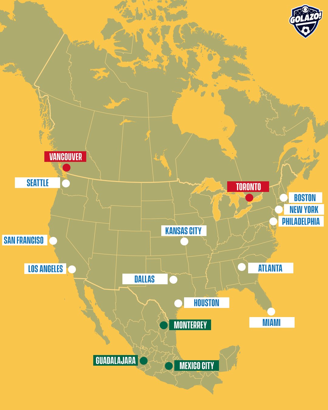 2026 World Cup Host Cities Revealed by FIFA