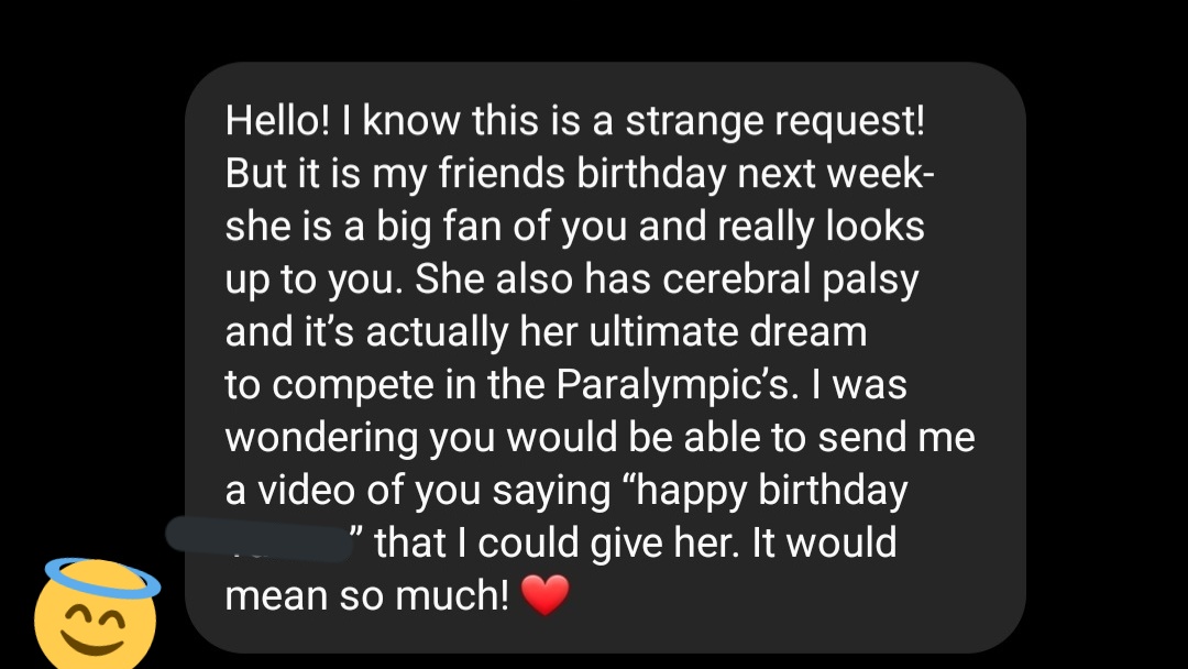 Seeing messages like this in my inbox makes me feel the most incredible emotion. 🥲