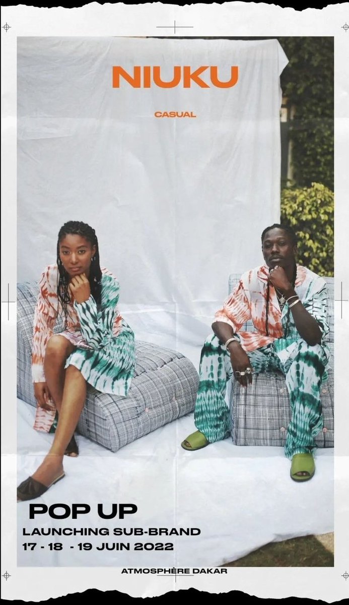 Avaks_Avaks's tweet photo. Took shoots for @Niukud.
Come and chill with us 3 days in a row at atmosphere_Dakar
#kebetu #brandsfromafrica https://t.co/VoyZ8eou5p