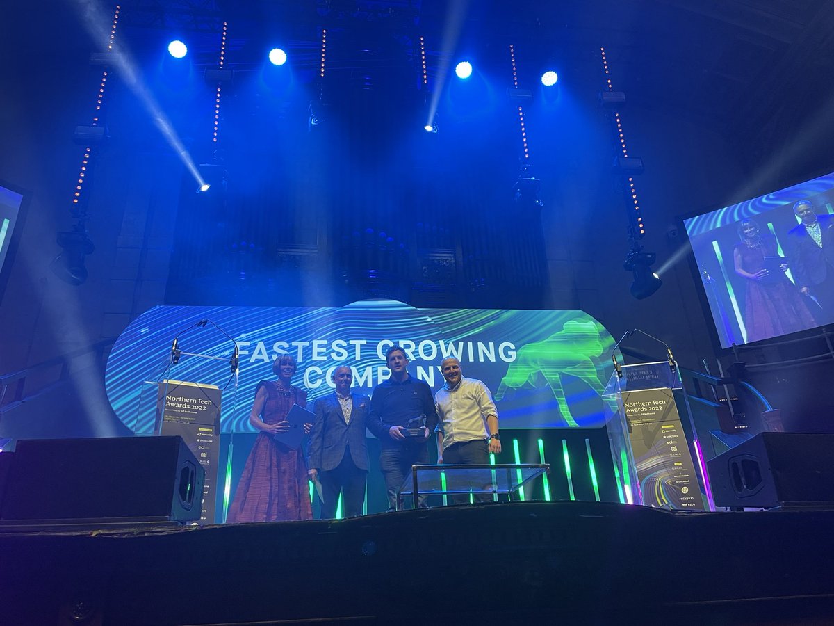 It’s only our absolutely superb @TechNation Upscale alumni @ModernMilkman_  winning fastest growing company of the year! 🥳🥳🥳🥳🥳🥳🥳🥳 Outstanding numbers and a great growth story. Massive well done to the whole team! 

@GPBullhound #NorthernTechAwards