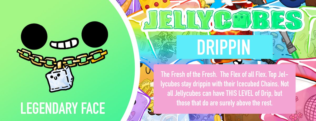 🧊Item Spotlight🧊

Drippin🔥

In honor of the weekend coming up, our Jellycubes are putting on their ice and best fits to go out!💎

Tag a friend that you wanna hit the club with!😉

#NFT #CNFT #CNFTCollection #CNFTProject #BIG